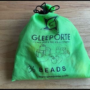 EUC Gleeporte Stringing & Lacing Bead Set - 36 Plastic Beads, 4 Thread Strings